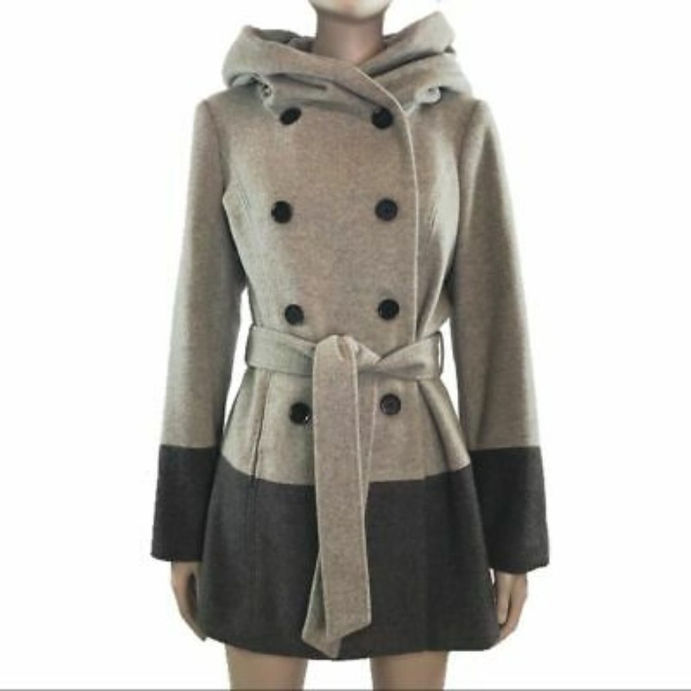 Banana Republic Hooded Peacoat (XS)